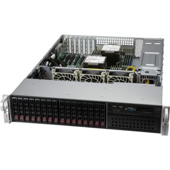 Полуготов сървър Supermicro 2U BARE,    Black
