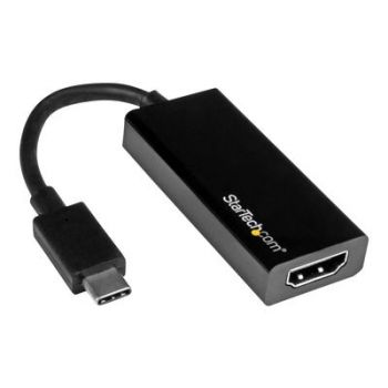 Адаптер USB-C to HDMI Video Adapter Converter - 4K 30Hz - Thunderbolt 3 Compatible - USB 3.1 Type-C to HDMI Monitor Travel Dongle Black (CDP2HD) - external