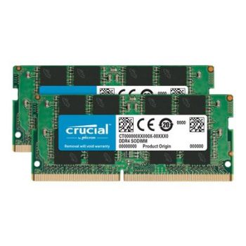 Памет за лаптоп Crucial - DDR4 - 64 GB: 2 x 32 GB - SO-DIMM 260-pin - unbuffered
