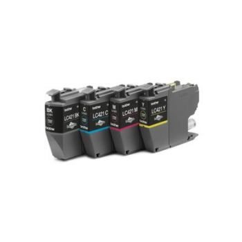 Консуматив за принтер Brother LC-421VAL Ink Cartridge - Pack of 4 - Black, Cyan, Magenta, Yellow