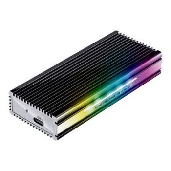 Аксесоар LC Power LC-M2-C-MULTI-RGB - storage enclosure - M.2 NVMe Card / SATA 10Gb/s - USB 3.2 (Gen 2)