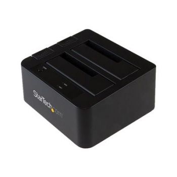Аксесоар Dual-Bay USB 3.1 to SATA Hard Drive Docking Station, USB 3.1 (10 Gbps) Hard Drive Dock, External 2.53.5 SATA IIIIII, SSDHDD Docking Station, Hot-Swap