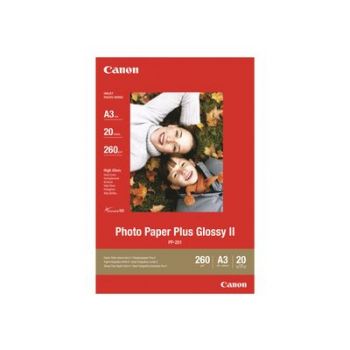 Компонент за принтер Canon Photo Paper Plus Glossy II PP-201 - photo paper - 20 sheet(s) - A3