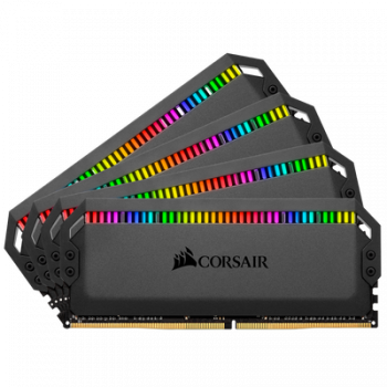 Памет за настолен компютър CORSAIR Dominator Platinum RGB - DDR4 - 32 GB: 4 x 8 GB - DIMM 288-pin - unbuffered
