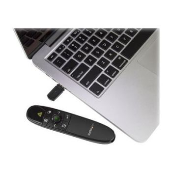 Адаптер Wireless Presentation Remote with Green Laser Pointer - 90 ft. (27 m) - USB Presentation Clicker for Mac and Windows (PRESREMOTEG) presentation remote
