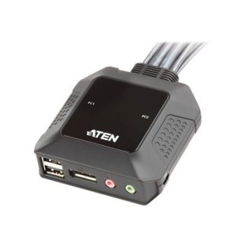 Мрежов комутатор ATEN CS22DP - KVM / audio / USB switch - 2 ports