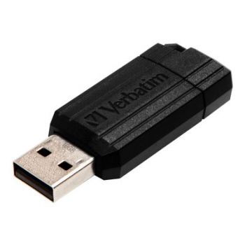 USB Флаш памет Verbatim USB-Stick PinStripe - USB 2.0 - 8 GB - Black