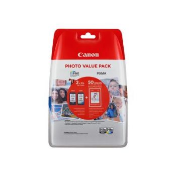 Консуматив за принтер Canon PG-545 XL/CL-546XL Photo Value Pack - 2-pack - High Yield - black, color (cyan, magenta, yellow) - original - 50 sheet(s) - 100 x