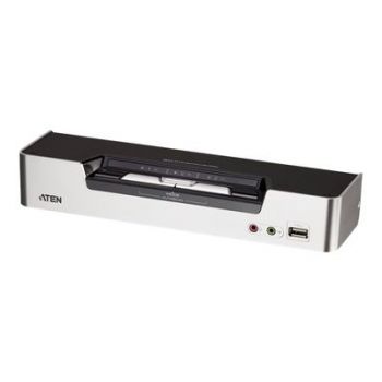 Мрежов комутатор ATEN USB DVI Dual View KVMP Switch CS1642A - KVM / audio / USB switch - 2 ports