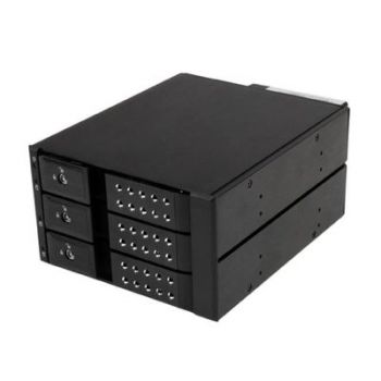Аксесоар 3-Bay Hot Swap Backplane for 3.5in SAS II/SATA III - 6 Gbps HDD - Aluminum Trayless Mobile Rack Backplane (HSB3SATSASBA) - storage mobile rack