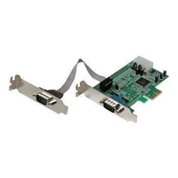Адаптер 2 Port Low Profile Native RS232 PCI Express Serial Card with 16550 UART - PCIe RS232 - PCI-E Serial Card (PEX2S553LP) - serial adapter - PCIe - RS-232