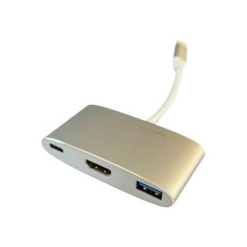 USB хъб LC Power LC-HUB-C-MULTI-4 - docking station - USB-C - HDMI