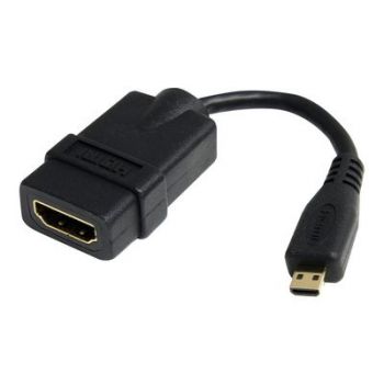 Адаптер 5in High Speed HDMI Adapter Cable - HDMI to HDMI Micro - F/M - 5 inch Micro HDMI Adapter - HDMI Female to Micro HDMI Male (HDADFM5IN) - HDMI adapter -