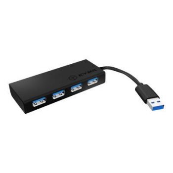 USB хъб ICY BOX IB-AC6104-B - hub - 4 ports