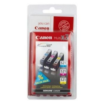 Консуматив за принтер Canon CLI-521 ink tank - 3-pack - Yellow, cyan, magenta