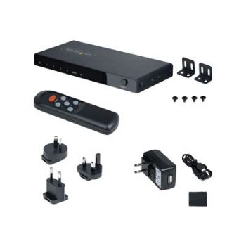 Адаптер 4-Port 8K HDMI Switch, HDMI 2.1 Switcher 4K 120Hz HDR10+, 8K 60Hz UHD, HDMI Switch 4 In 1 Out, Auto/Manual Source Switching, Remote Control and Power