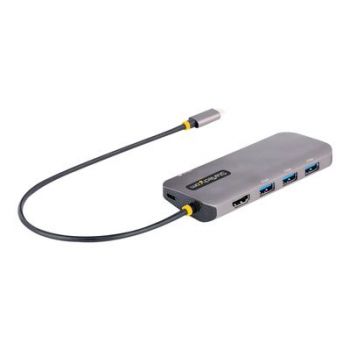 Адаптер USB C Multiport Adapter, 4K 60Hz HDMI Video, 3-Port 5Gbps USB-A 3.2 Hub, 100W Power Delivery Passthrough, GbE, USB Type-C Mini Travel Dock with