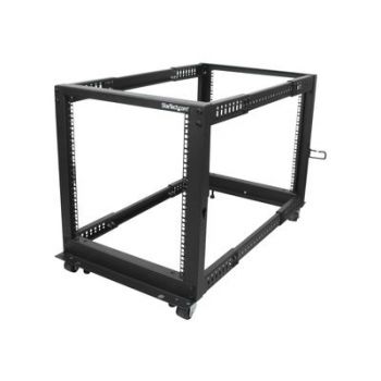 Артикул 12U Open Frame Server Rack - 4 Post Adjustable Depth (22"  to 40" ) Network Equipment Rack w/ Casters/ Levelers/ Cable Management (4POSTRACK12U) rack -