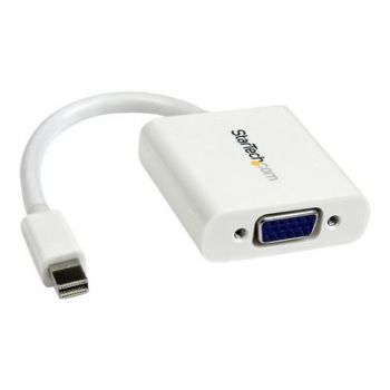Адаптер Mini DisplayPort to VGA Adapter - White - 1080p - Thunderbolt to VGA Monitor Adapter - Mini DP to VGA Converter (MDP2VGAW) - video converter - white