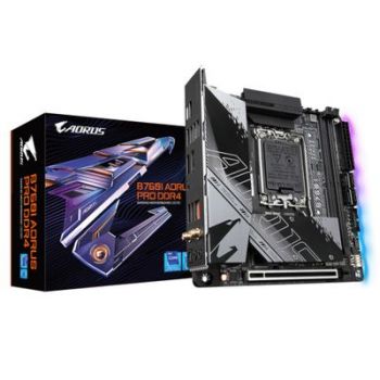 Дънна платка GIGABYTE Mainboard B760I AORUS PRO DDR4 - Mini-ITX - Socket Intel 1700 - Intel B760