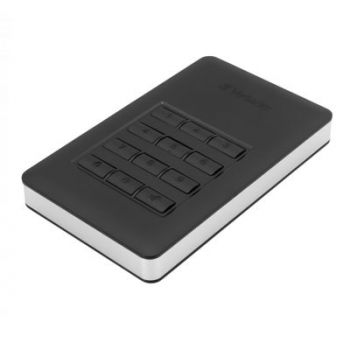 Твърд диск външен Verbatim Store 'n' Go Secure Portable HDD with Keypad Access - hard drive - 2 TB - USB 3.1 Gen 1 -