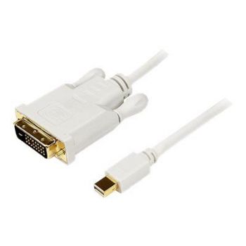 Адаптер 6 ft Mini DisplayPort to DVI Adapter Cable - Mini DP to DVI Video Converter - MDP to DVI Cable for Mac / PC 1920x1200 - White (MDP2DVIMM6W) -