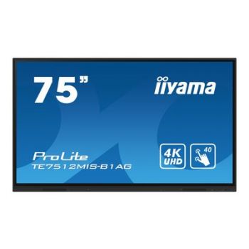 Дисплей iiyama ProLite TE7512MIS-B1AG 75  Class (74.5"  viewable) LED-backlit LCD display - 4K - for digital signage / interactive communication"