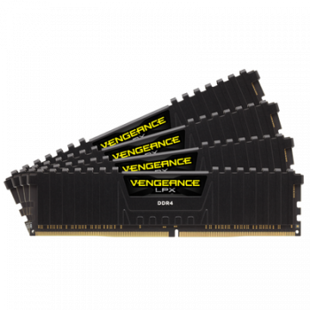 Памет за настолен компютър CORSAIR Vengeance LPX - DDR4 - 64 GB: 4 x 16 GB - DIMM 288-pin - unbuffered
