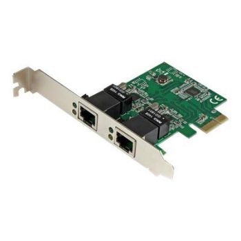 Адаптер Dual Port Gigabit PCI Express Server Network Adapter Card - 1 Gbps PCIe NIC - Dual Port Server Adapter - 2 Port Ethernet Card (ST1000SPEXD4) - network