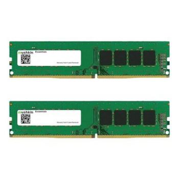 Памет за настолен компютър Mushkin Essentials - DDR4 - kit - 32 GB: 2 x 16 GB - DIMM 288-pin - 2666 MHz / PC4-21300 - unbuffered