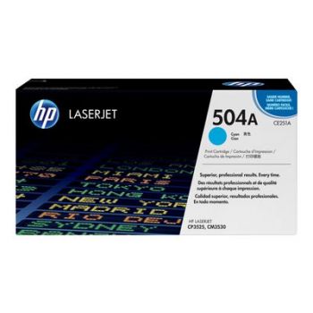 Консуматив за принтер HP 504A - cyan - original - LaserJet - toner cartridge (CE251A)