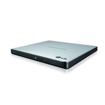 Оптично устройство Hitachi-LG GP57ES40 Ultra Slim External DVD-RW, Super Multi, Double Layer, TV connectivity, Silver 