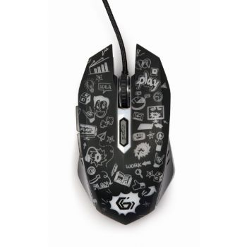 Мишка Gembird MUS-6B-GRAFIX-01 6-button wired optical LED mouse, black