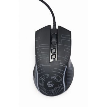 Мишка Gembird MUSG-RGB-01, USB LED gaming wired mouse, black
