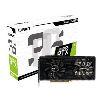Видео карта Palit GeForce RTX 3060 Dual LHR 12GB GDDR6 192-bit 