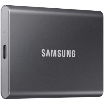 Твърд диск външен SSD Samsung T7 2TB USB 3.2 Titan Gray 