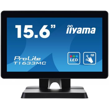 Тъч Монитор IIYAMA T1633MC-B1, 15.6'' TN Panel, 1366x768, Projected Capacitive 10 -points Mutli-Touch