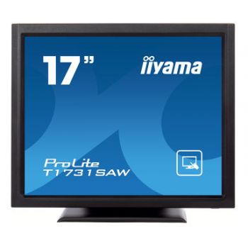 Тъч Монитор IIYAMA T1731SAW-B5 17'', TN LED Panel, 5:4, 1280x1024, Surface Acoustic Wave Touch, single touch