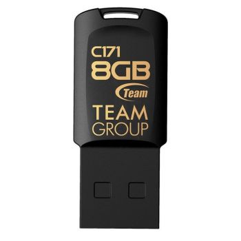 USB Флаш памет Team Group C171 8GB,  USB 2.0, черна